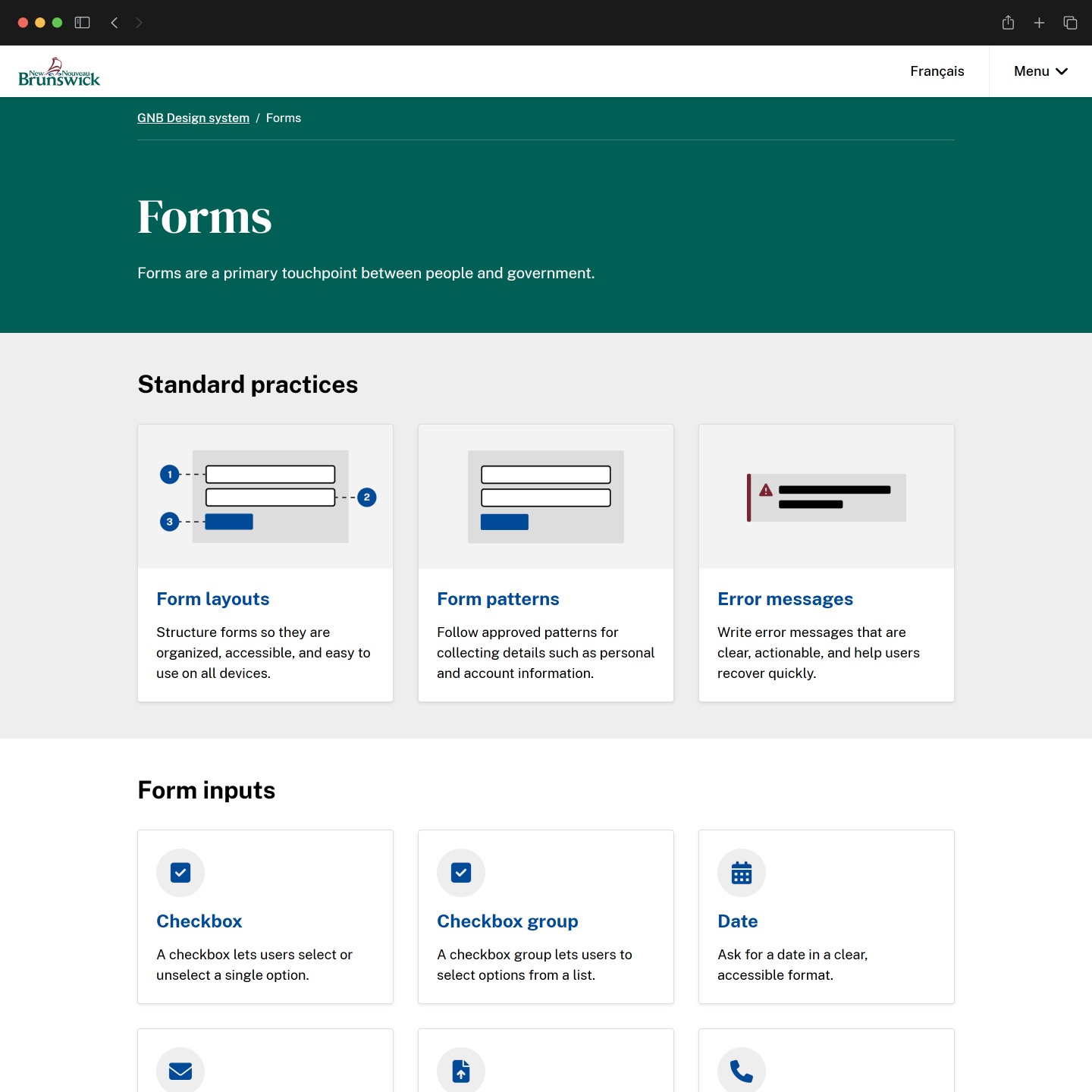 GNB Design System Forms