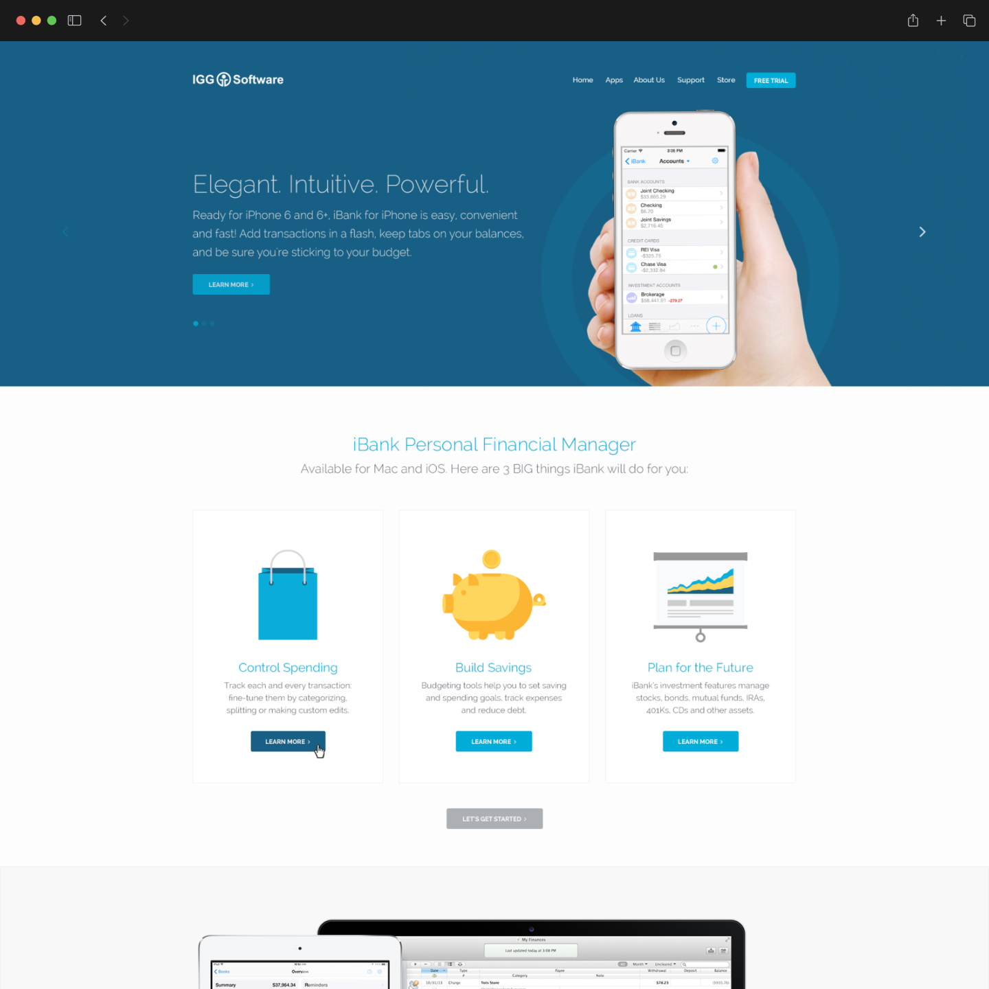 IGG Software website homepage screenshot